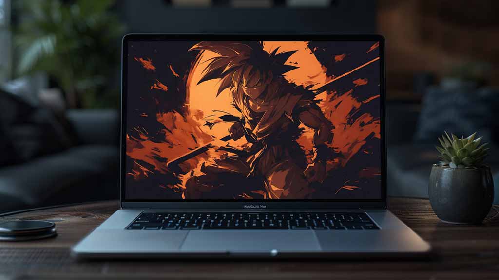 Goku Battle pose Wallpaper 4k Dragon Ball Orange Shadow Art Background HD pour pc & téléphone portable gratuitement Télécharger