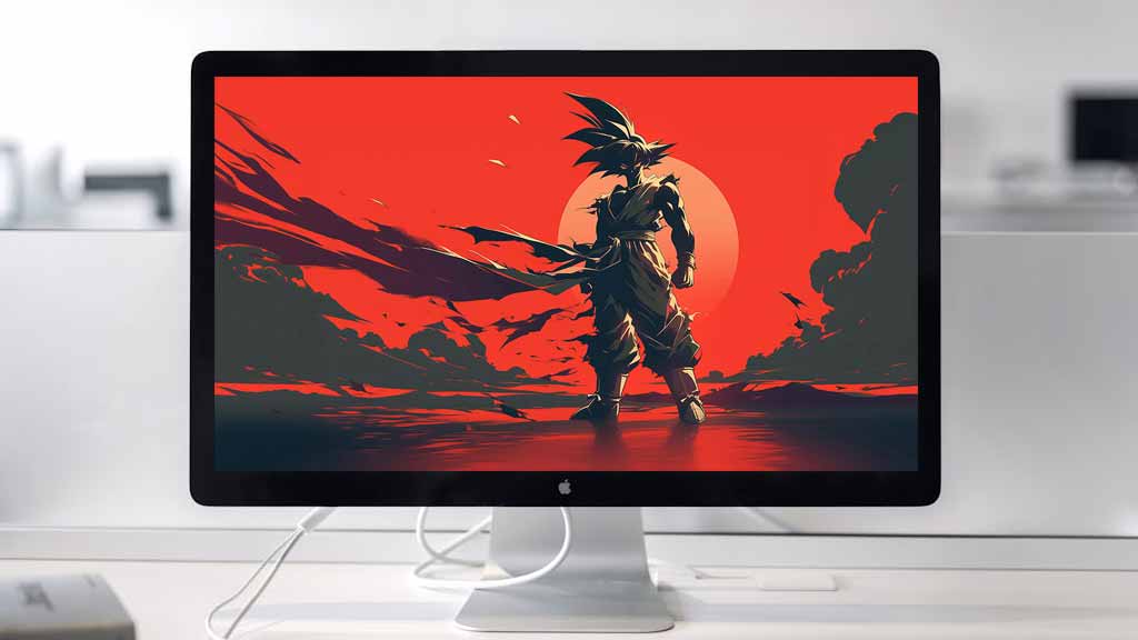 Fond d'écran Goku Coucher de Soleil 4K | Dragon Ball Arrière-plan Ultra HD Téléchargement Gratuit PC & Téléphone portable