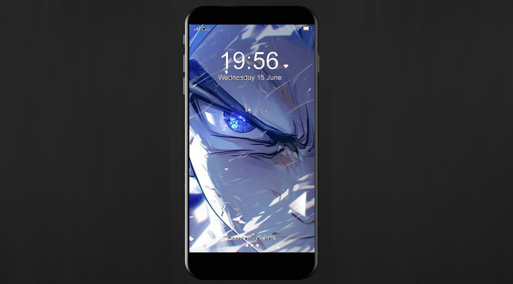 Portrait de Gohan en gros plan avec des yeux bleus brillants - Fond d'écran épique Dragon Ball Power Art 4k à télécharger gratuitement en ultra HD pour PC et Mobile
