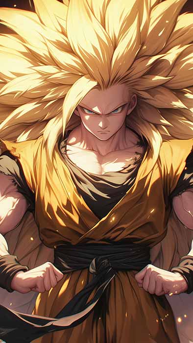 Fond d'écran Goku Super Saiyan 3 4K | Dragon Ball Z Arrière-plan Ultra HD Téléchargement Gratuit PC & Téléphone portable