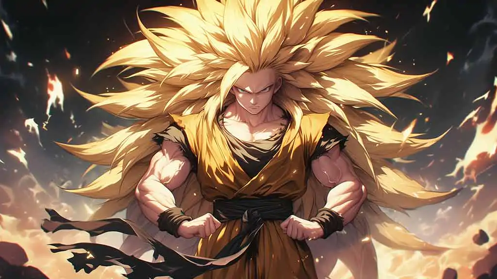 Goku Super Saiyan 3 Wallpaper 4K | Dragon Ball Z Ultra HD Background Free Download PC & Mobile phone