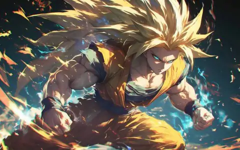 Dragon Ball Z Super Saiyan 3 Goku wallpaper 4k with flowing golden hair and energy effects in stunning 4K Ultra HD quality free download Pc & mobile