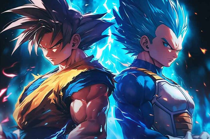 Fond d'écran Goku & Vegeta Super Saiyan 4K | Dragon Ball Z Arrière-plan Ultra HD Téléchargement Gratuit PC & Téléphone portable