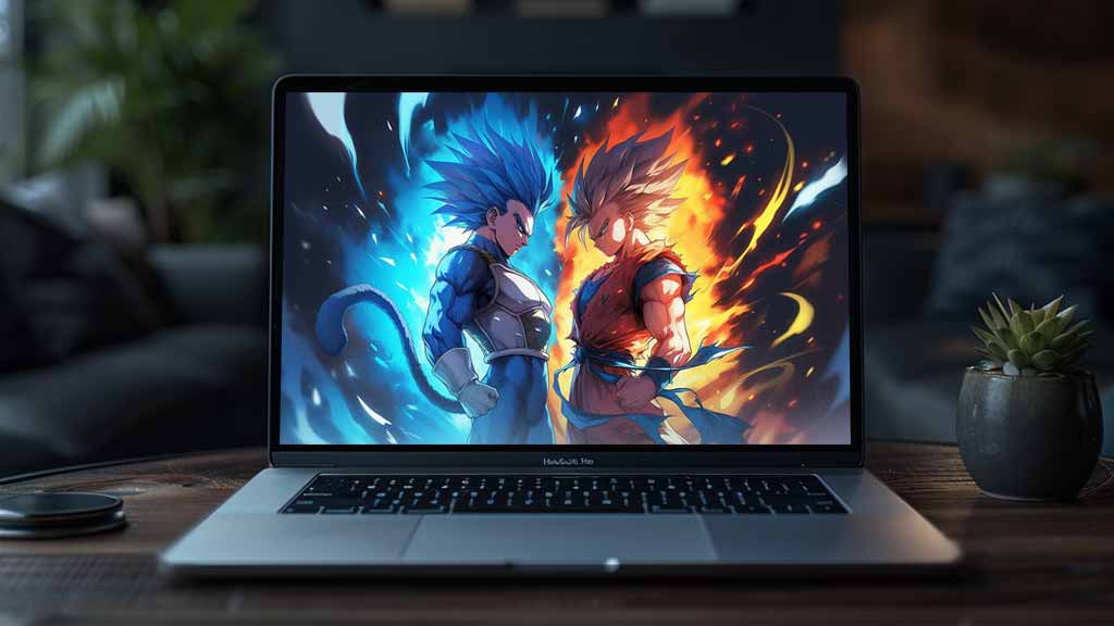 Fond d'écran Goku VS Vegeta Super Saiyan 4K | Dragon Ball Z Arrière-plan Ultra HD Téléchargement Gratuit PC & Téléphone portable