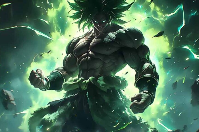 Broly Super Saiyan - Fond d'écran épique d'explosion d'énergie Dragon Ball en 4K ultra HD gratuit pour PC et mobile