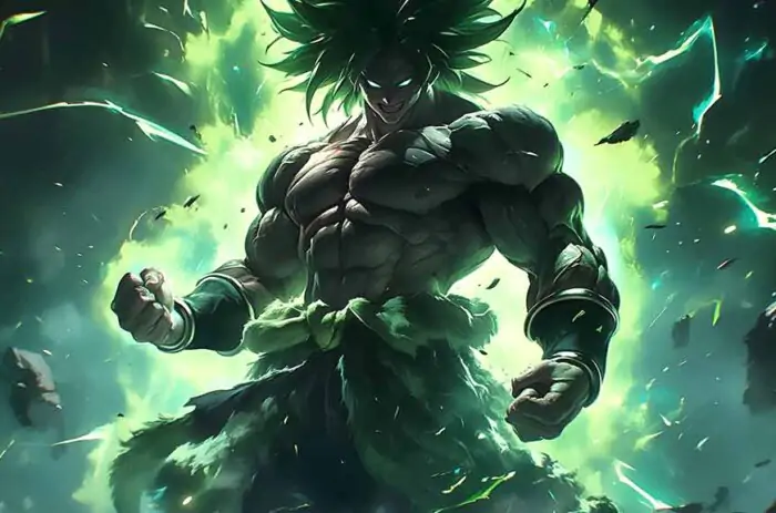 Broly Super Saiyan - Epic Dragon Ball Energy Explosion Wallpaper 4K ultra HD background free for Pc & Mobile