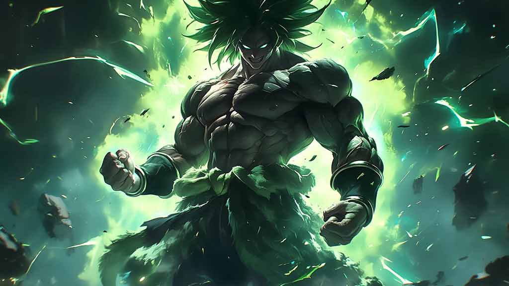 Broly Super Saiyan - Fond d'écran épique d'explosion d'énergie Dragon Ball en 4K ultra HD gratuit pour PC et mobile
