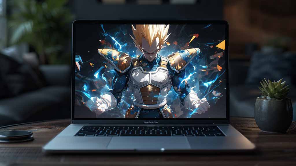 Vegeta Super Saiyan en armure de combat - Fond d'écran Dragon Ball Energy Explosion 4K ultra HD gratuit pour Pc & Mobile
