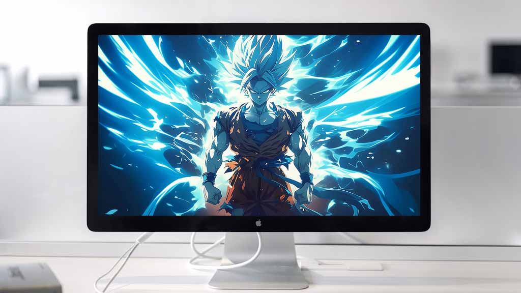 Fond d'écran anime Dragon Ball Goku Ultra Instinct 4k Ultra HD gratuit à télécharger pour ordinateur et téléphone portable
