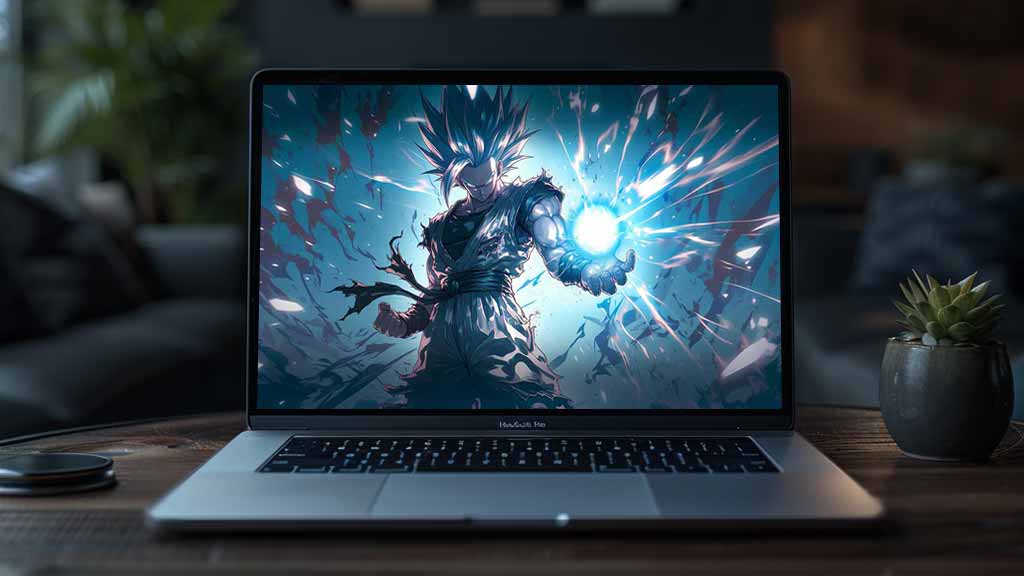Fond d'écran Dragon Ball Goku Kamehameha 4k avec énergie bleue intense Fond d'écran gratuit Ultra HD pour Pc & Téléphone portable