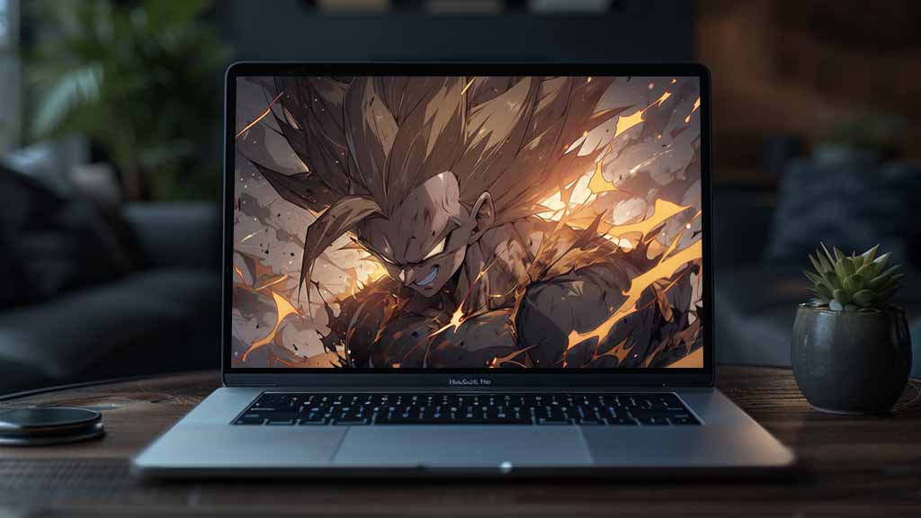 Fond d'écran Vegeta Super Saiyan en feu 4K | Dragon Ball Z Arrière-plan Ultra HD Téléchargement gratuit PC & Téléphone portable