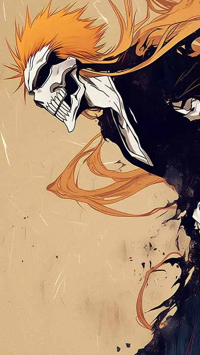 Kurosaki Ichigo Hollow Bleach Anime Fond d'écran 4K HD pour mobile