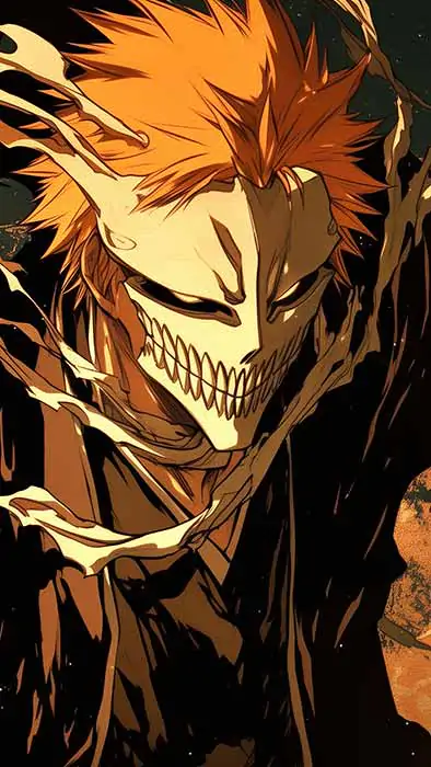 Bleach Anime Kurosaki Ichigo Hollow Fond d'écran 4K HD gratuit mobile