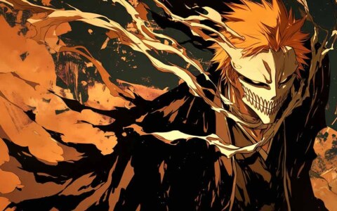 Bleach Anime Kurosaki Ichigo Hollow Fond d'écran 4K HD gratuit mobile