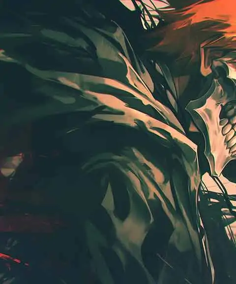 Kurosaki Ichigo in Hollow form wallpaper 4k from Bleach anime, powerful Ultra HD in JPG format, free download for desktop and mobile.