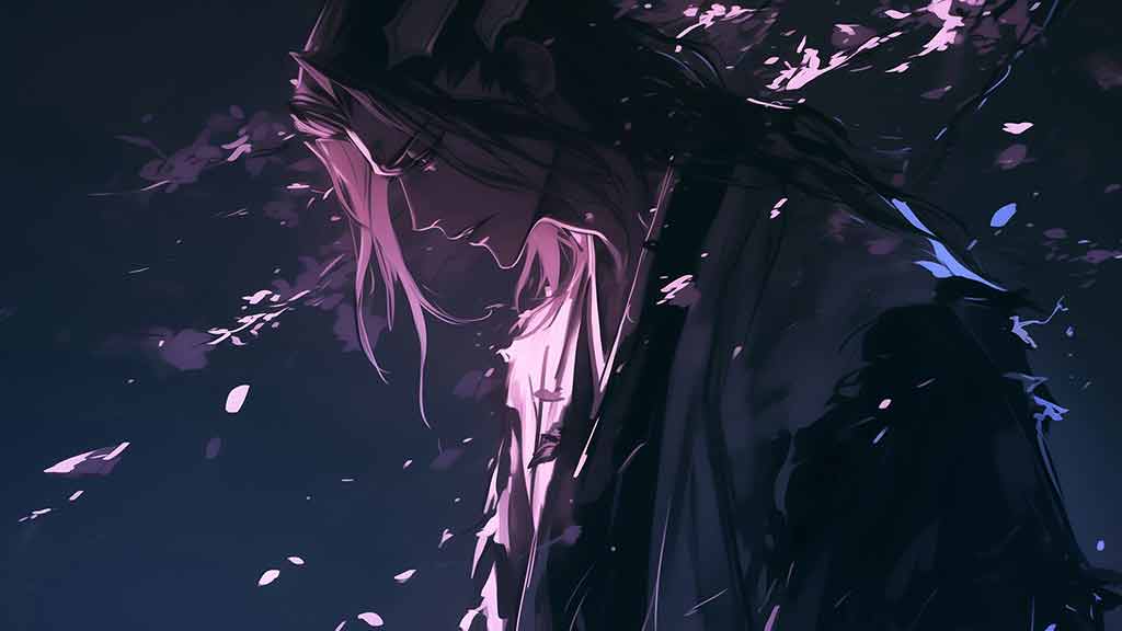 Fond d'écran Bleach 4K HD de Byakuya Kuchiki, gratuit pour PC et mobile