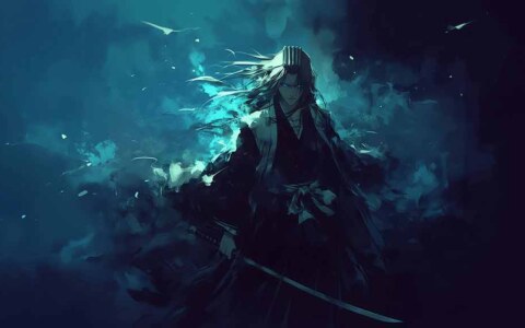 Fond d'écran Byakuya Kuchiki Bleach 4k Ultra HD, en JPG haute résolution pour ordinateur de bureau et mobile à télécharger gratuitement.