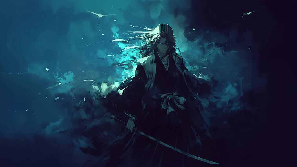 Fond d'écran Byakuya Kuchiki Bleach 4k Ultra HD, en JPG haute résolution pour ordinateur de bureau et mobile à télécharger gratuitement.