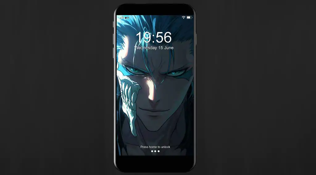 Grimmjow Jaegerjaquez close-up wallpaper 4k from Bleach anime Ultra HD, free download for desktop and mobile, high-resolution JPG