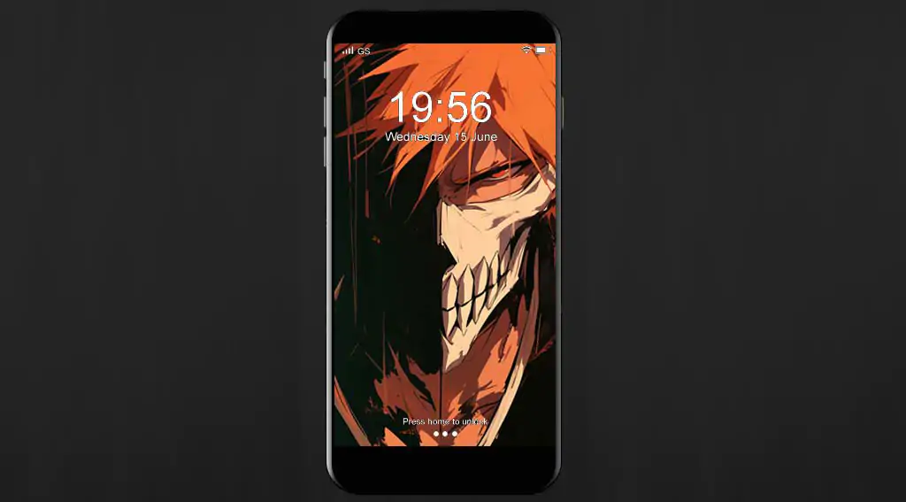 Bleach Anime Kurosaki Ichigo Hollow Mask 4K Wallpaper with orange hair - Ultra HD Free Download for pc and mobile
