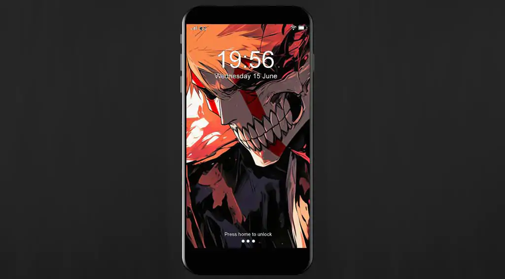 Kurosaki Ichigo with Hollow mask 4K wallpaper with red energy - free Bleach anime HD background for desktop and mobile