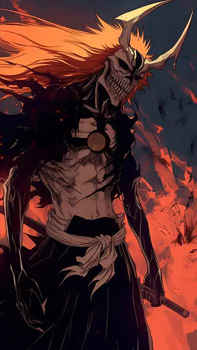 Bleach Anime Kurosaki Ichigo Hollow Vasto Lorde 4K Wallpaper - Free Download ultra HD for Pc & mobile