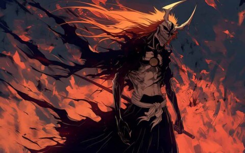 Fond d'écran Bleach Anime Kurosaki Ichigo Hollow Vasto Lorde 4K - Téléchargement gratuit ultra HD pour PC et mobile