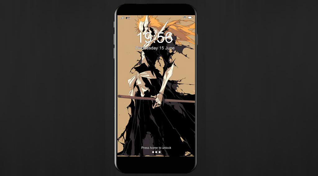 Fond d'écran 4K de Kurosaki Ichigo, animé Bleach, corps entier, forme Hollow, avec de longs cheveux orange - Téléchargement gratuit en Ultra HD