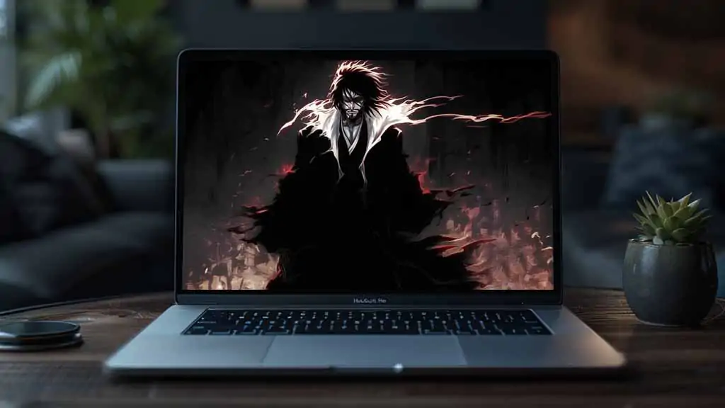 Fond d'écran Zangetsu Bleach anime 4K mettant en vedette l'esprit zanpakuto d'Ichigo - fond d'écran Ultra HD gratuit pour ordinateur et mobile