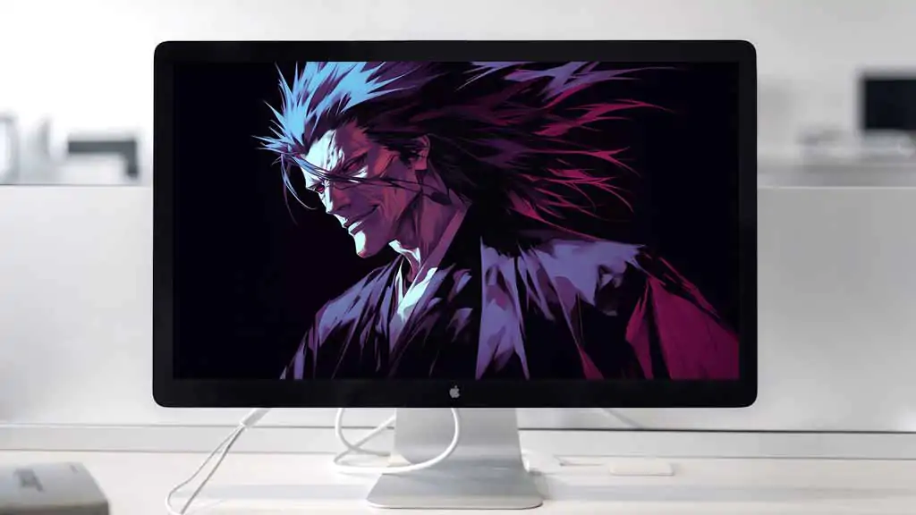 Zaraki Kenpachi 4K wallpaper full power - free Bleach anime ultra HD background for desktop and mobile