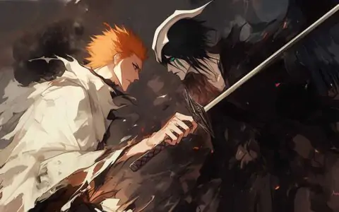 Fond d'écran 4K du combat Ichigo contre Ulquiorra, tiré de l'anime Bleach, Ultra HD, gratuit pour PC et mobile. Aucune inscription requise pour cet affrontement épique !