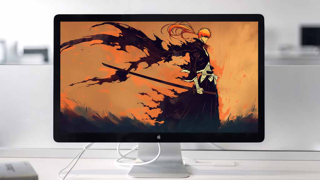 Fond d'écran Bleach Anime Kurosaki Ichigo Bankai 4K - Téléchargement gratuit en Ultra HD pour PC et mobile