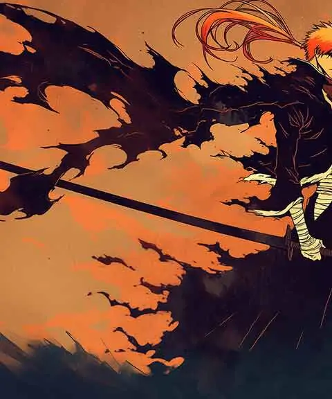 Bleach Anime Kurosaki Ichigo Bankai 4K Wallpaper - Free Download ultra HD for Pc & mobile