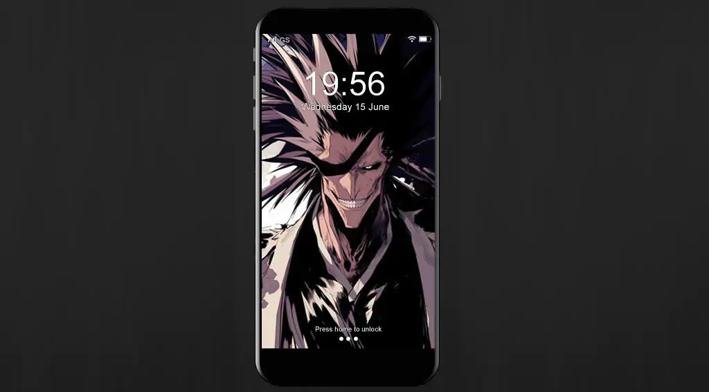 Zaraki Kenpachi 4K wallpaper with spiked hair and menacing smile from Bleach anime, free Ultra HD download
