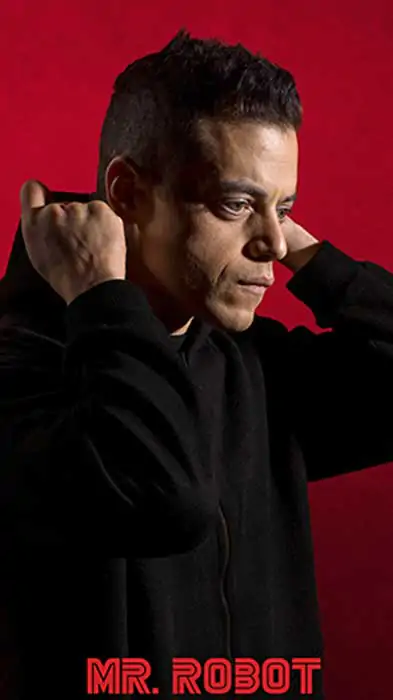 Mr Robot wallpaper 4K Ultra HD free download for mobile phone and iphones background red black hoodie character series