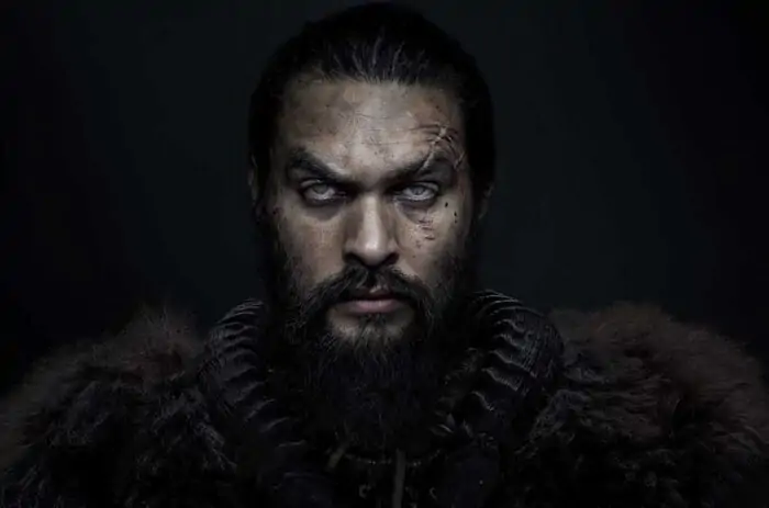 Baba Voss portrait wallpaper 4k from Apple TV Plus See series, warrior chief close-up, free download Ultra HD for desktop background
