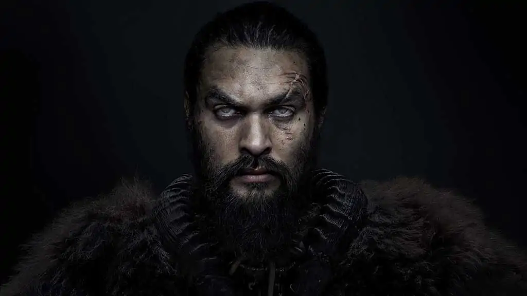 Baba Voss portrait wallpaper 4k from Apple TV Plus See series, warrior chief close-up, free download Ultra HD for desktop background