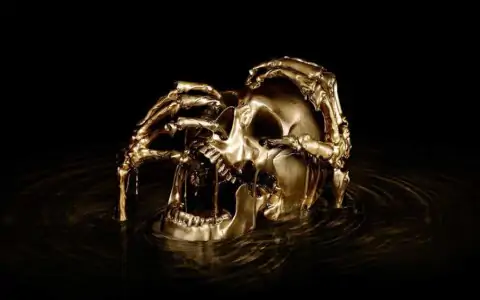 Black Sails gold skull wallpaper 4K Ultra HD free download for desktop and laptop pirate TV show background