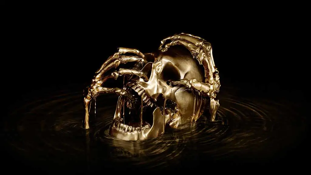 Black Sails gold skull wallpaper 4K Ultra HD free download for desktop and laptop pirate TV show background
