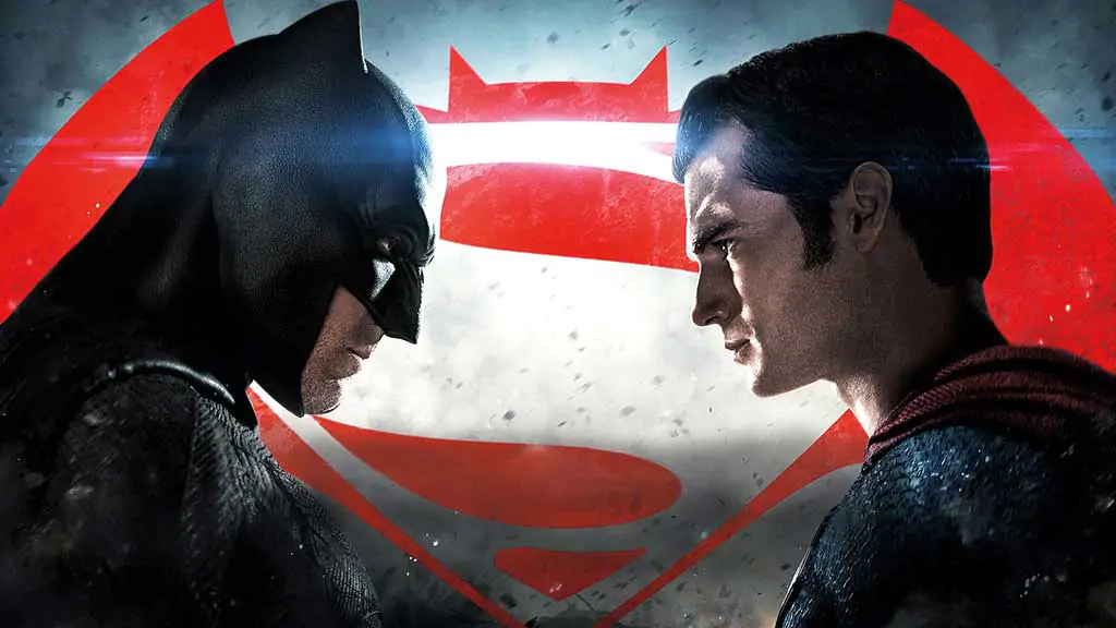Batman V Superman Dawn of Justice 4K wallpaper showing Dark Knight vs Man of Steel superhero face-off HD background