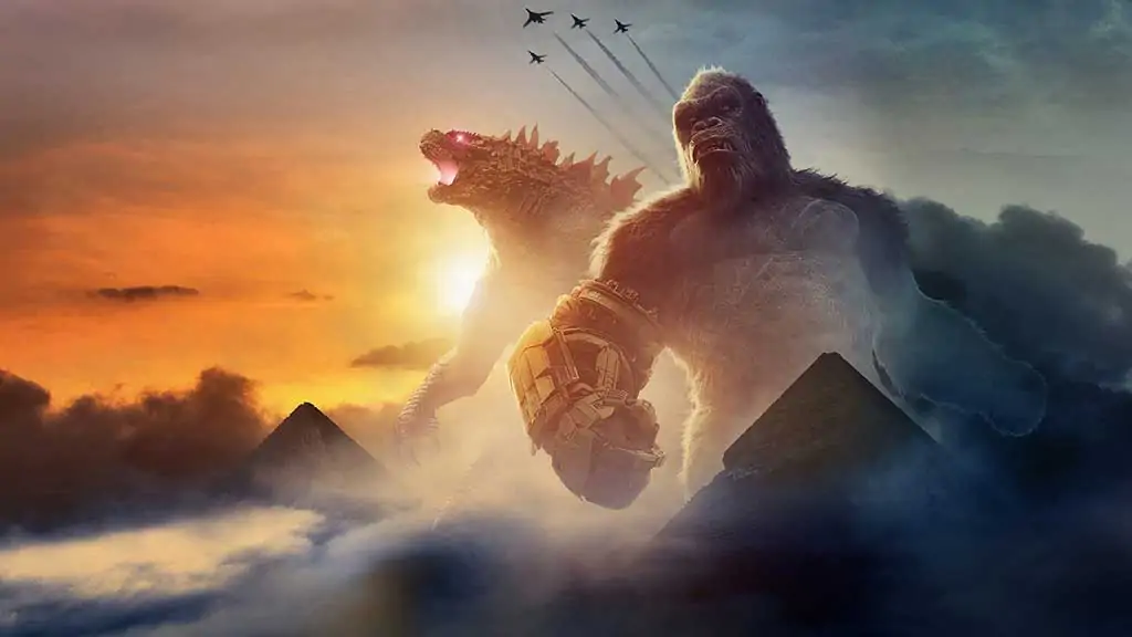 Godzilla x Kong Poster Movie Wallpaper 4k Ultra HD Free Download for desktop and laptop