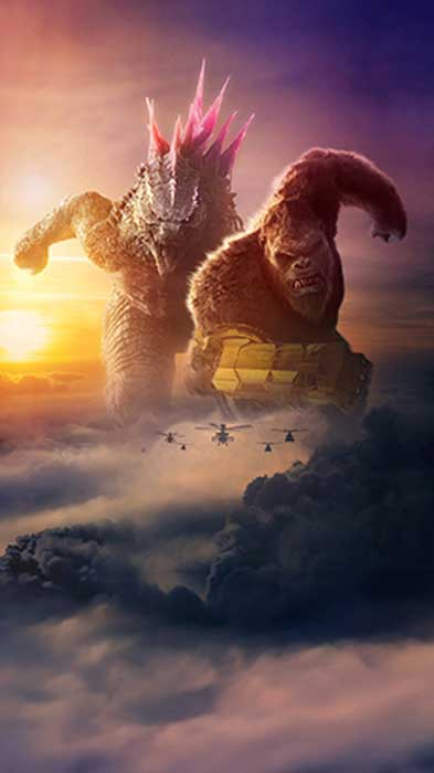 Godzilla x Kong The New Empire Movie Wallpaper 4k Ultra HD Free Download for mobile phone and iphone