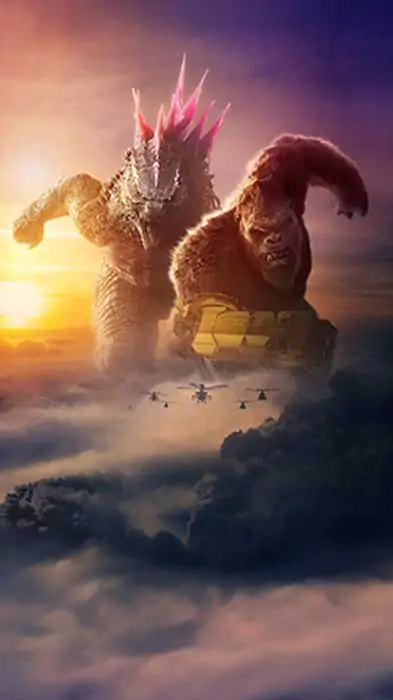 Godzilla x Kong The New Empire Movie Wallpaper 4k Ultra HD Free Download for mobile phone and iphone