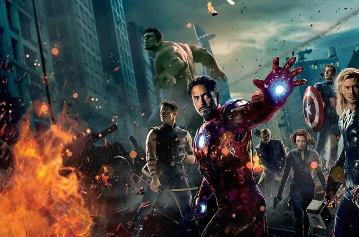 Iron Man Avengers movie wallpaper 4K Ultra HD showing superhero team battle scene for desktop and laptop free download