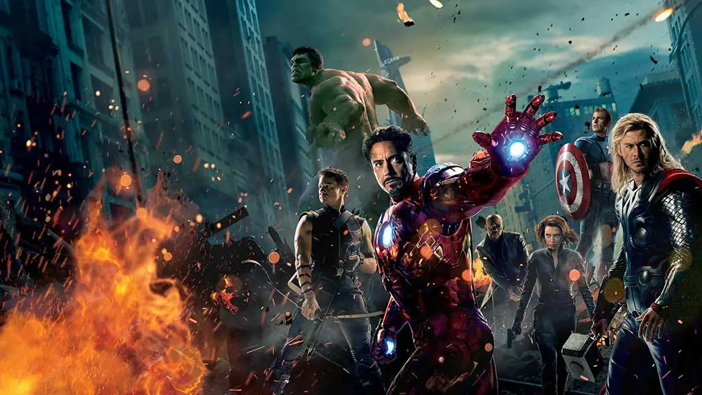 Iron Man Avengers movie wallpaper 4K Ultra HD showing superhero team battle scene for desktop and laptop free download