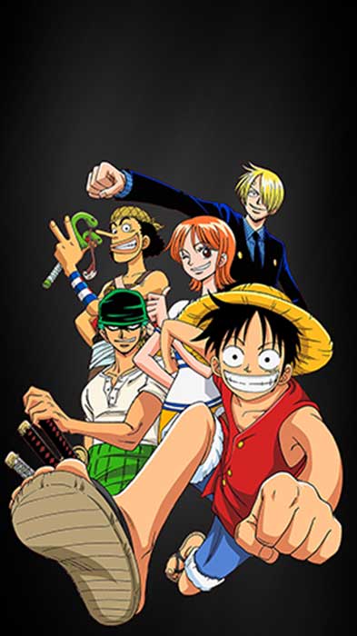 One Piece anime wallpaper 4K Ultra HD free download Luffy Straw Hat Pirates crew desktop mobile background Japanese animation