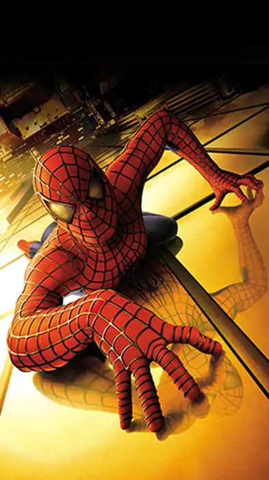 Spider-Man movie 4K wallpaper showing web-slinger swinging through New York City skyscrapers Ultra HD background Free