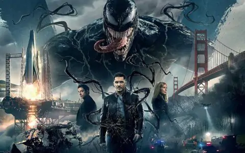 Venom movie wallpaper 4K Ultra HD symbiote superhero action scene for desktop & mobile free download background