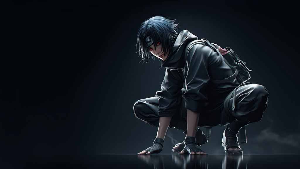 Fond d'écran Itachi Uchiha 4K | Fond sombre HD gratuit à télécharger pour PC et mobile