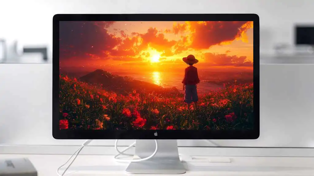 Fond d'écran Luffy au coucher de soleil 4K - Téléchargement gratuit de fond d'écran HD One Piece Anime pour ordinateur de bureau et mobile